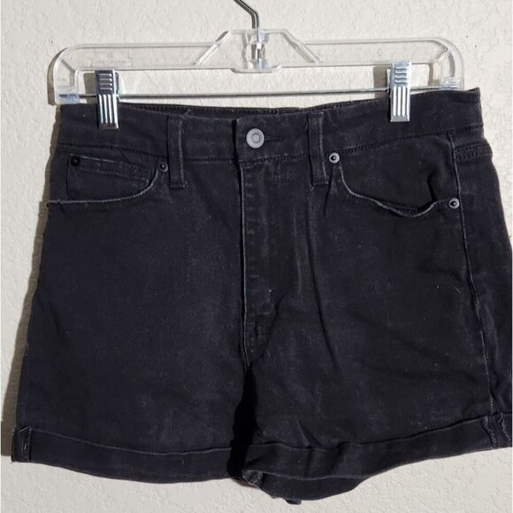 No Boundaries Shorts Size 11 Womens Juniors Black Denim - Picture 1 of 10